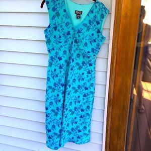 New York & Company Blue Floral Dress